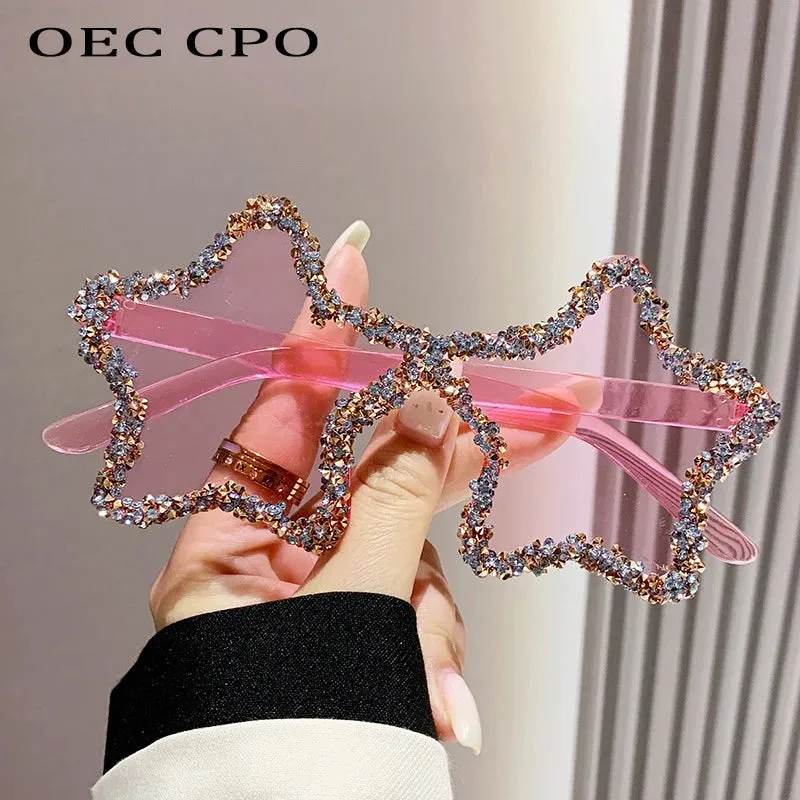 Luxury Diamond Star Shape Sunglasses