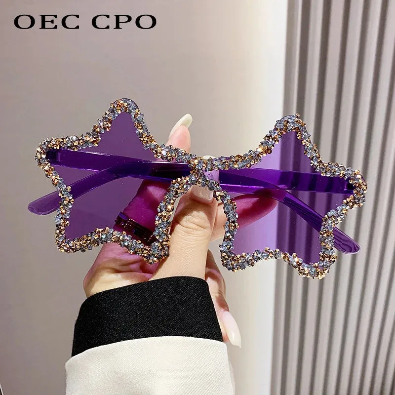 Luxury Diamond Star Shape Sunglasses