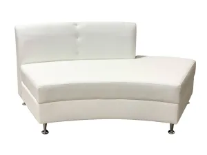LUXURY SEMI-BACK SECTION - WHITE