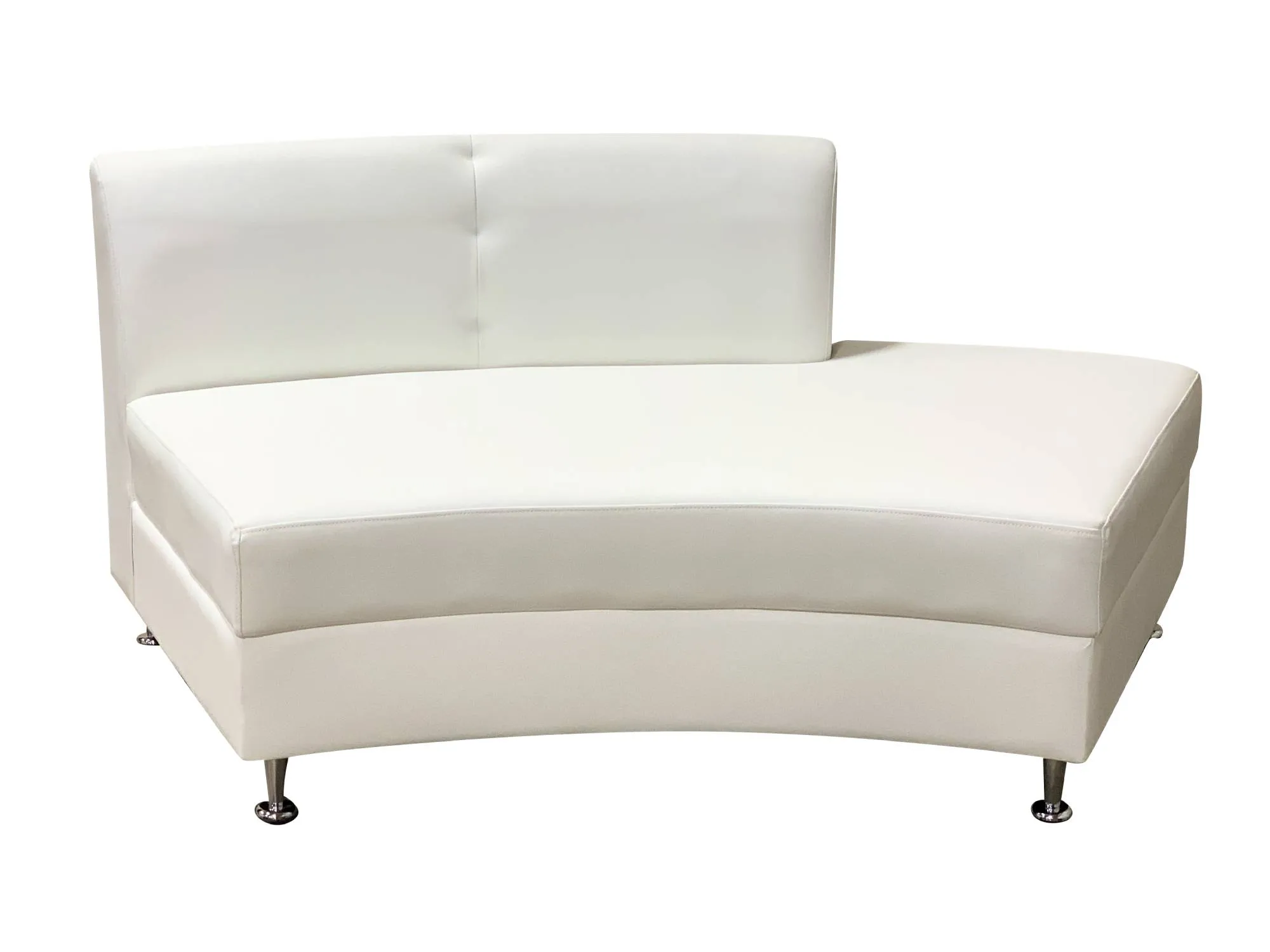 LUXURY SEMI-BACK SECTION - WHITE