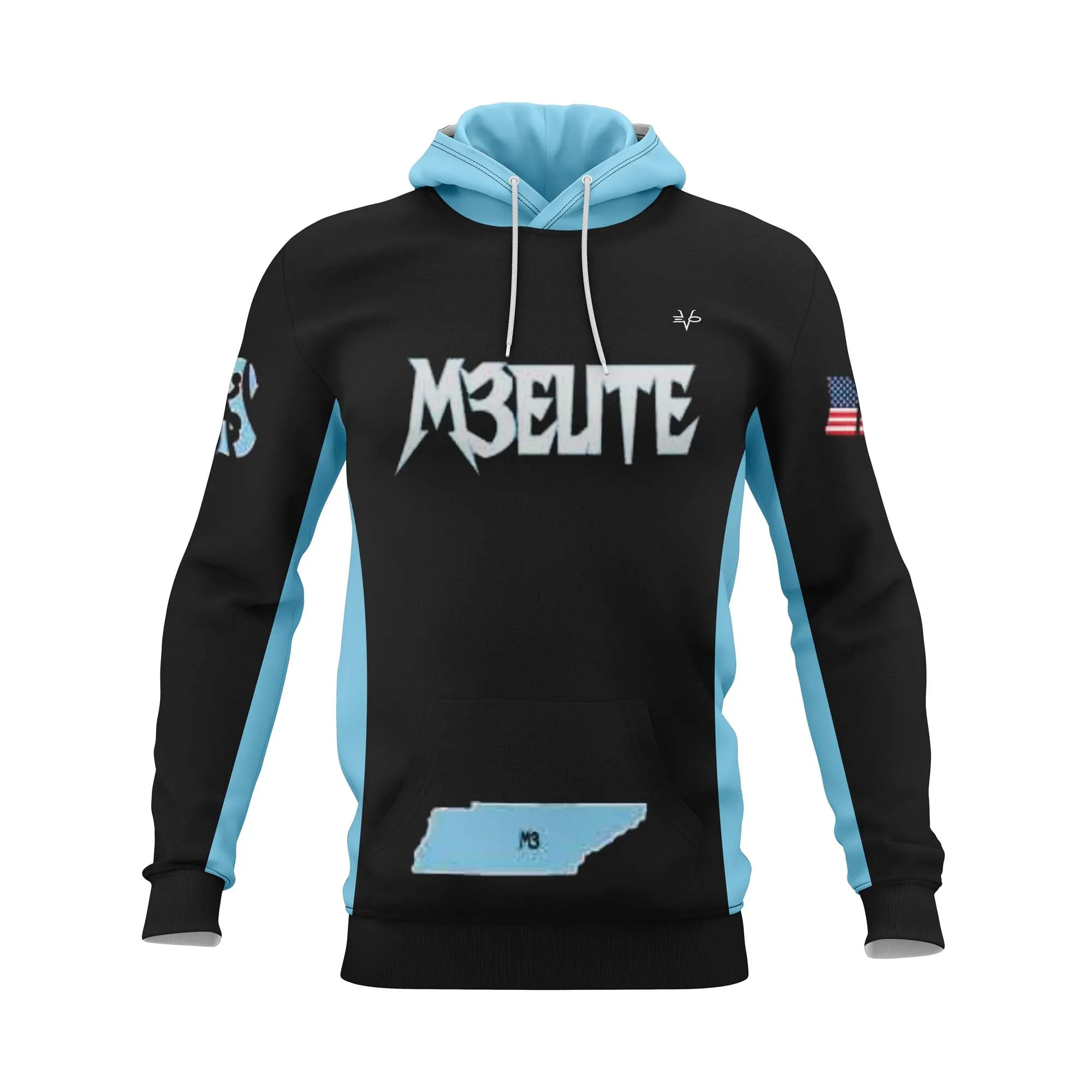 M3 ELITE Baseball Sublimated Hoodie Black