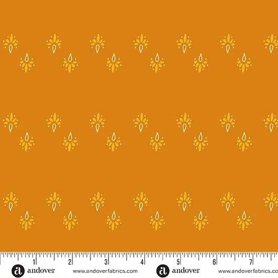 Makower Fabrics | Winged Garden | Dewdrop | Sunlit Siesta