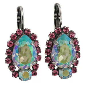 Mariana "Paradise Shine" Silver Plated Teardrop Pear Crystal Earrings, 1259/1 20022