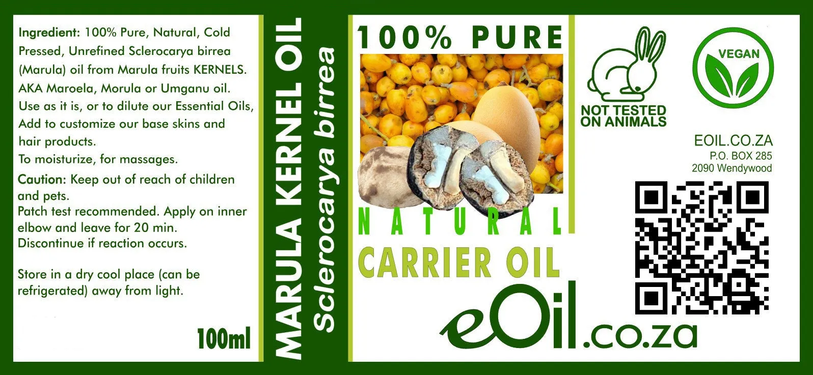 Marula Carrier Oil Organic
