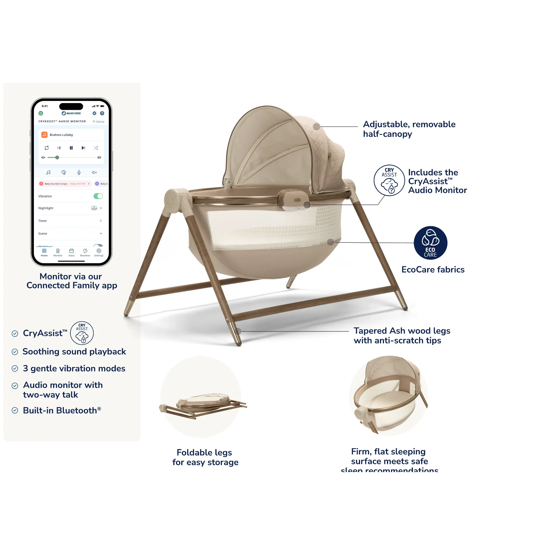 Maxi-Cosi Sibia Bassinet - Onyx Heritage