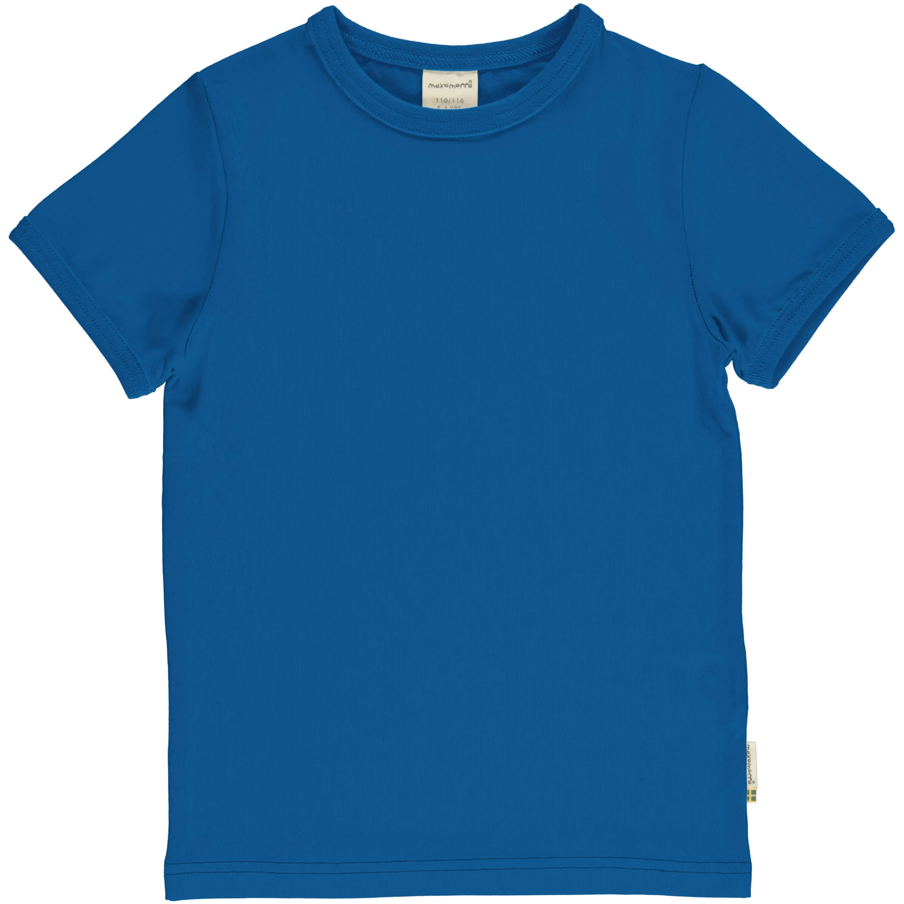 Maxomorra Organic Children's Top Solid Blue