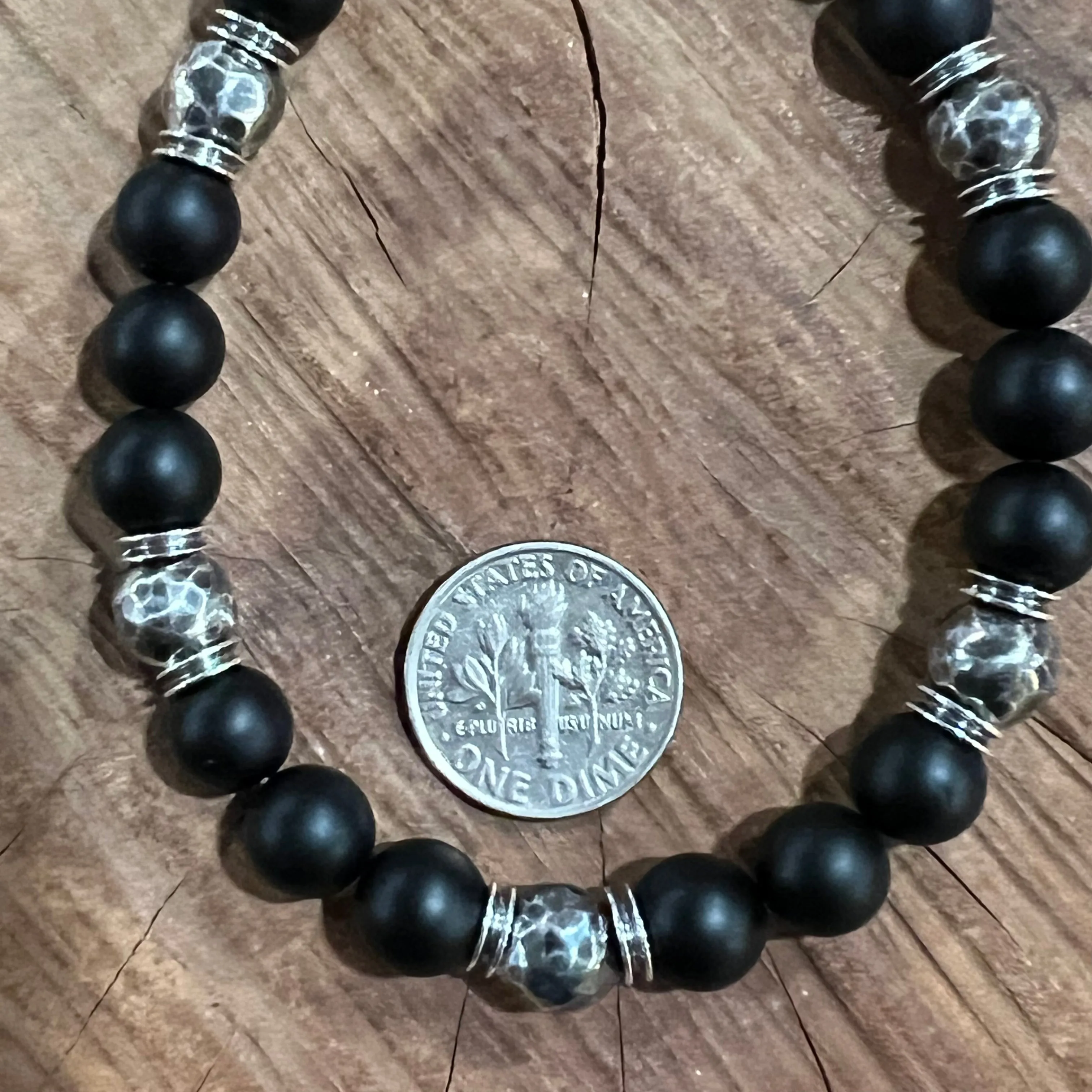 Men’s Sterling and Black Onyx Bracelet