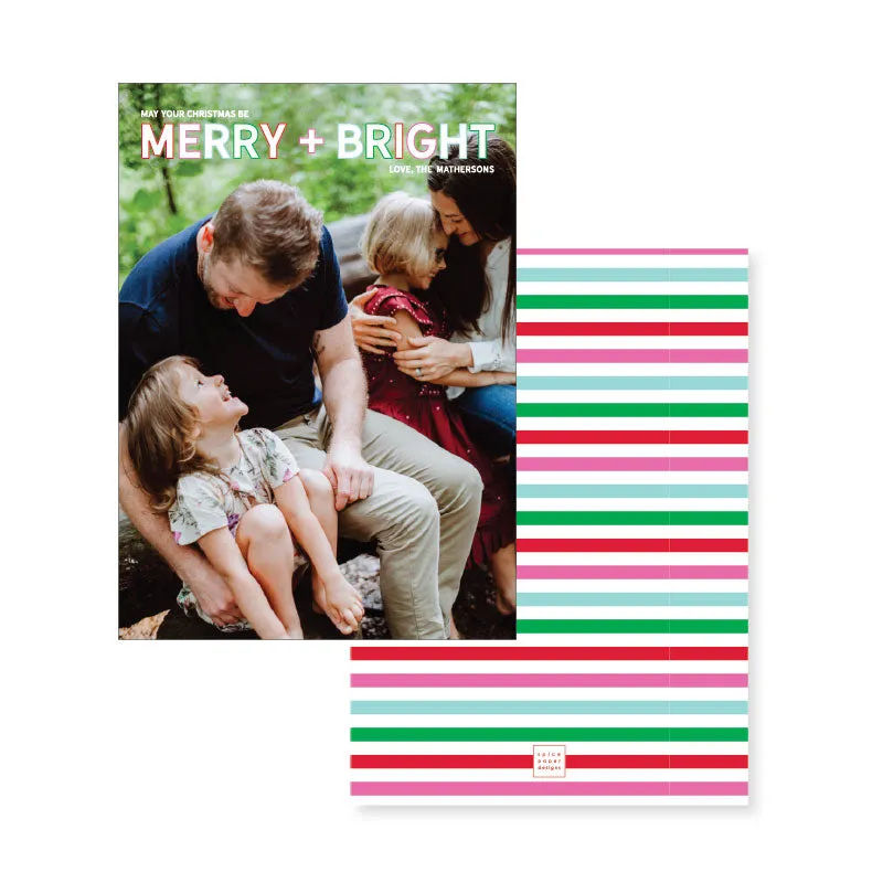 Merry   Bright // holiday card