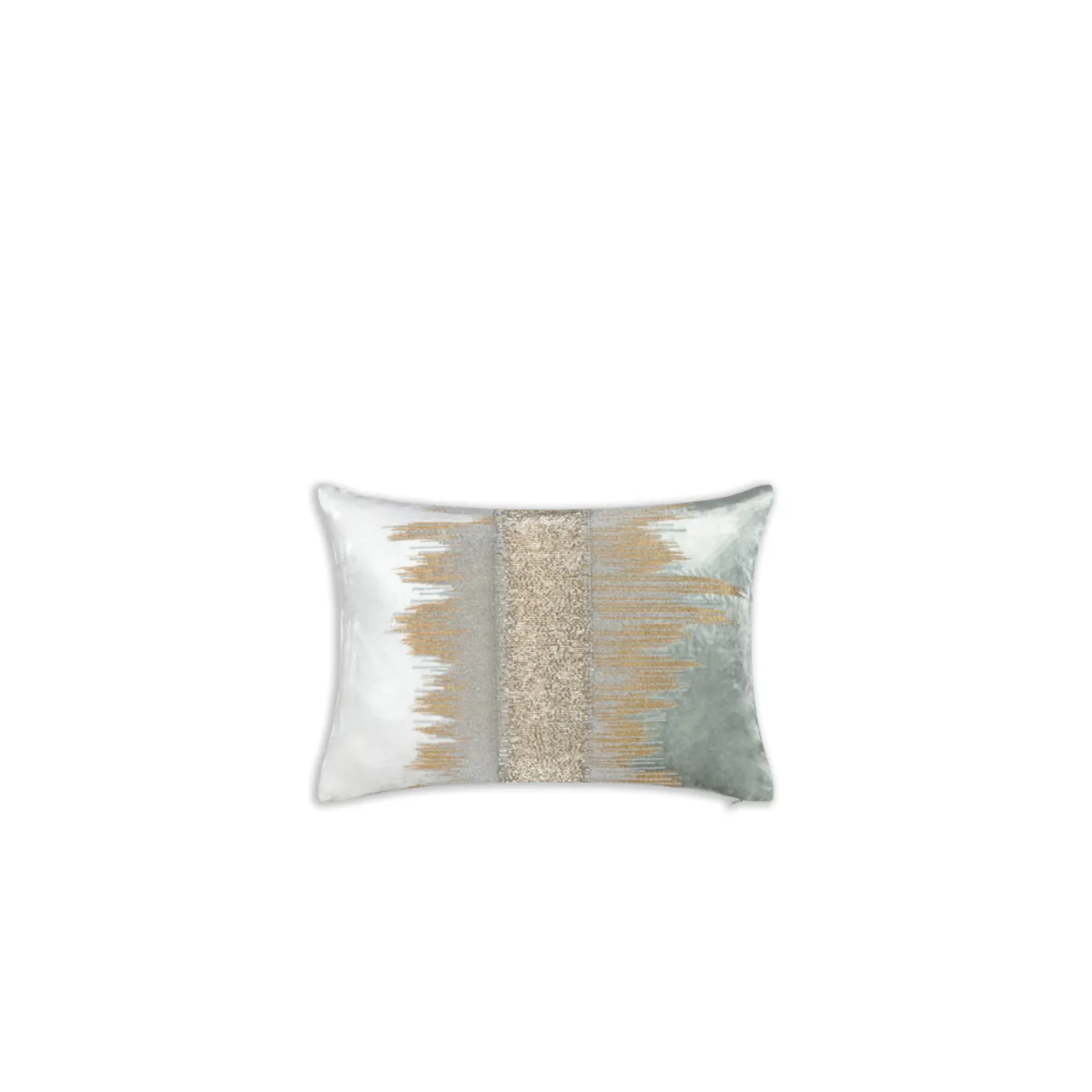 MIRA IVORY AQUA PILLOW