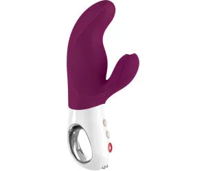 Miss Bi G-Spot Rabbit Vibrator - Dual Motors, Curved Shaft, Waterproof