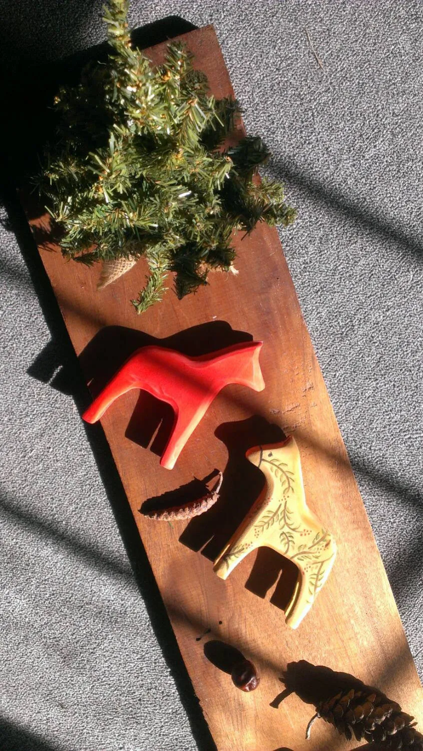 modern red dala horse