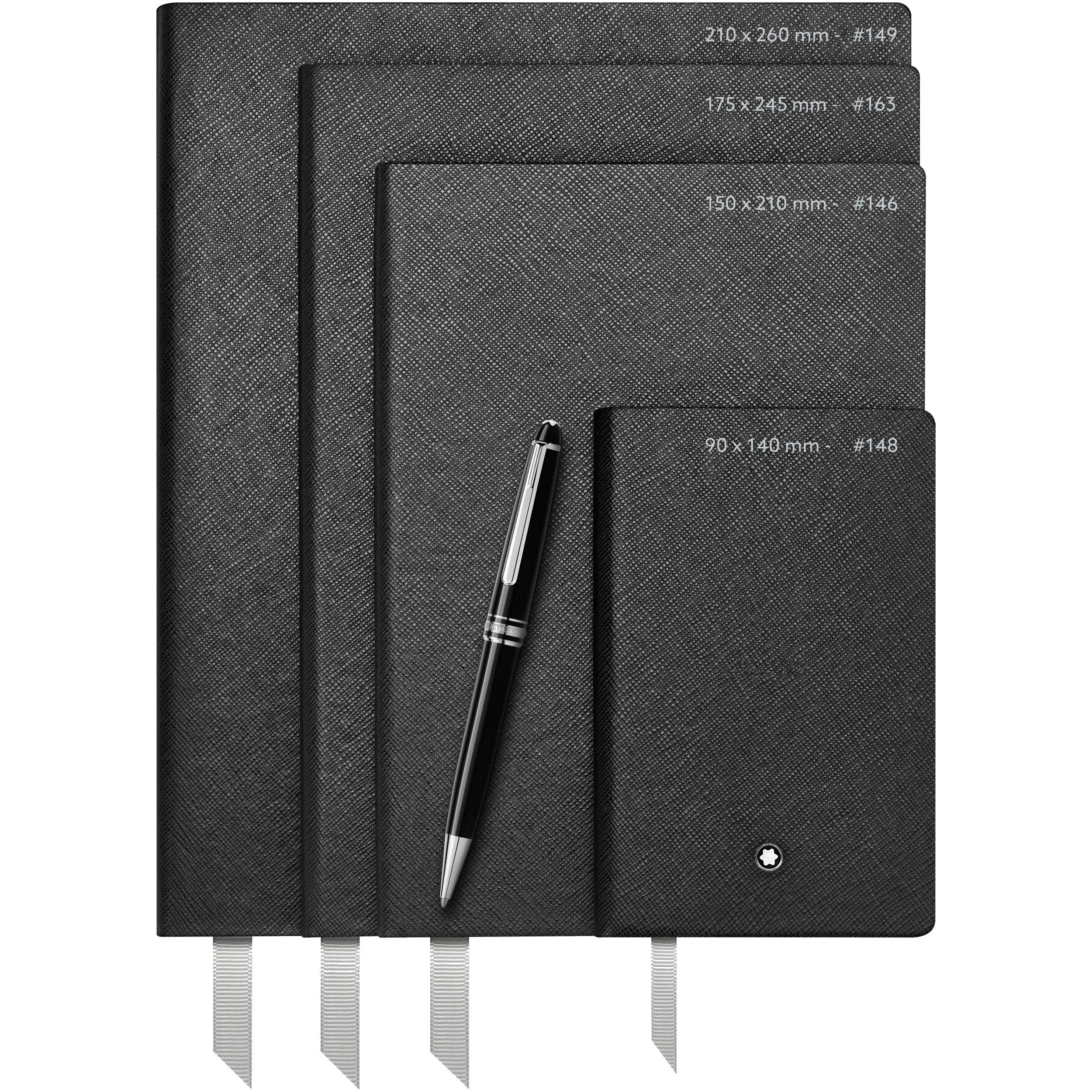 Montblanc Notebook Block Notebook 146 with Print Print Crocodrillo Fuchsia Luxury Chancellery 118028