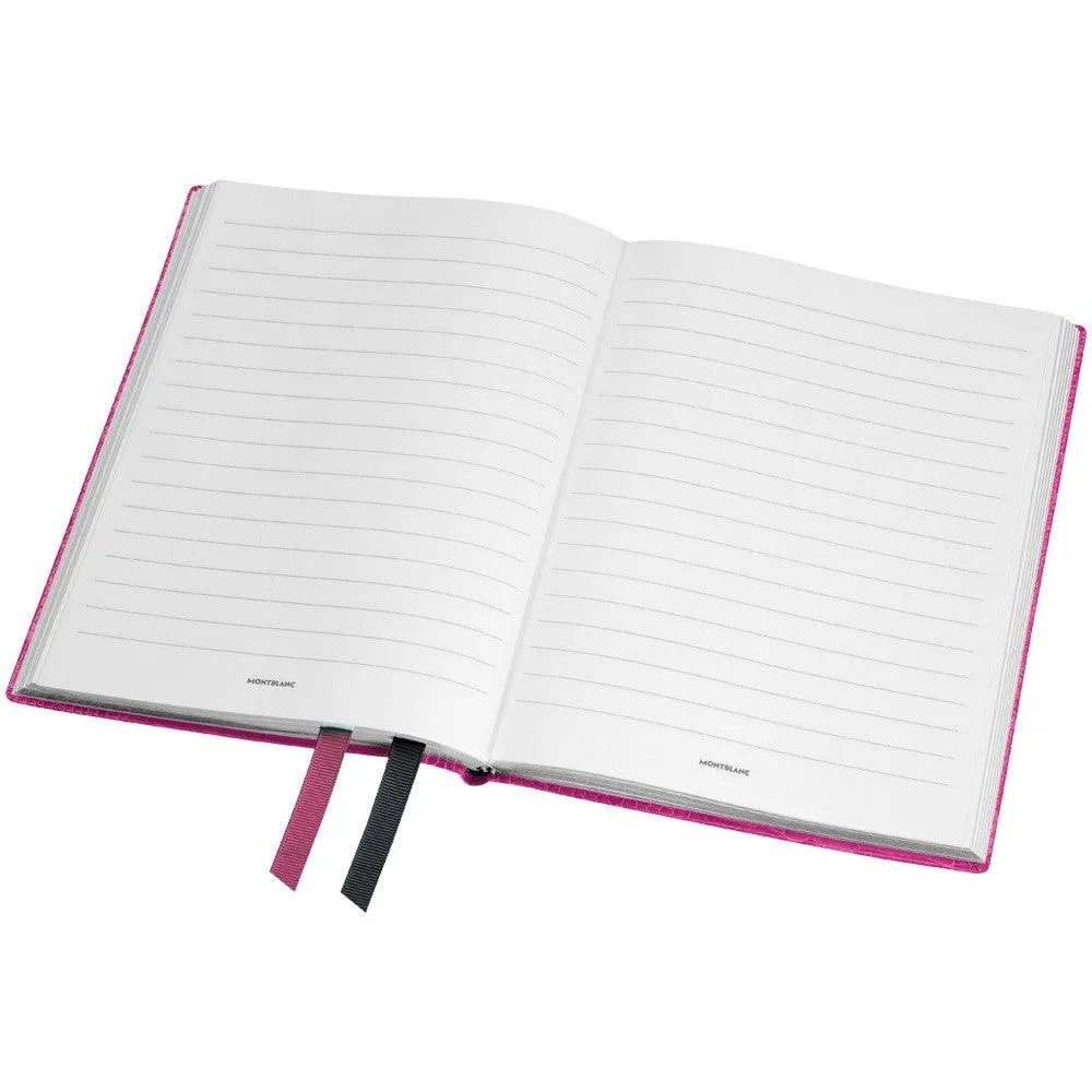 Montblanc Notebook Block Notebook 146 with Print Print Crocodrillo Fuchsia Luxury Chancellery 118028