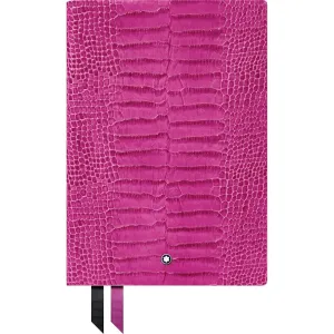 Montblanc Notebook Block Notebook 146 with Print Print Crocodrillo Fuchsia Luxury Chancellery 118028