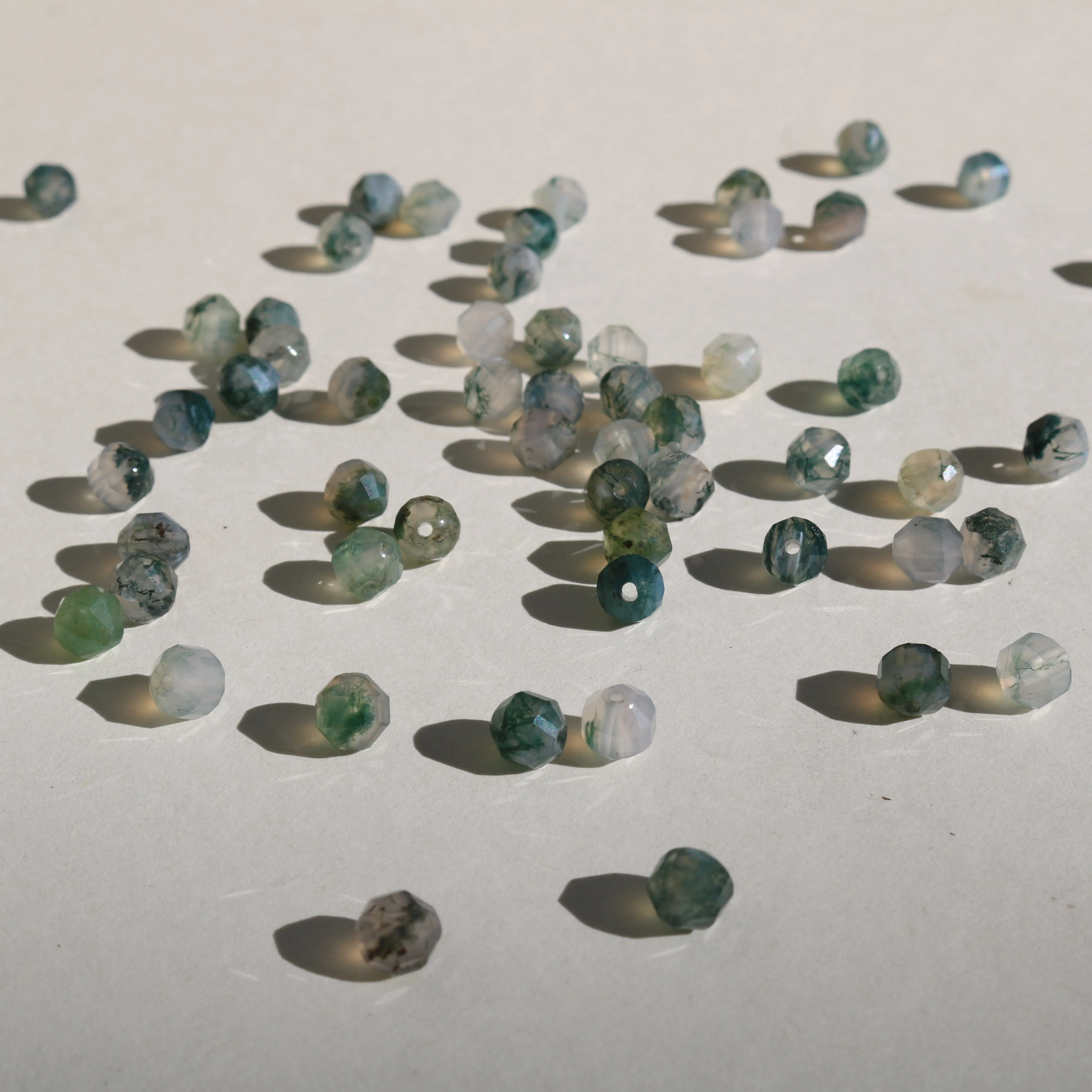 MOSS AGATE 5 STONE NECKLACE