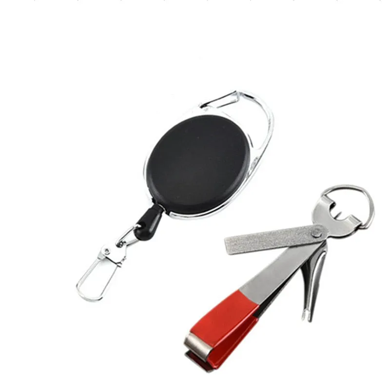 Multifunctional Fishing Quick Knot Tool Fast Tie Knot Line Cutter Clipper Nipper Hook Sharpener