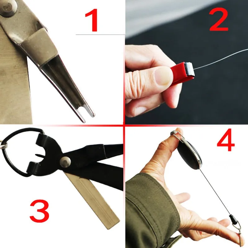 Multifunctional Fishing Quick Knot Tool Fast Tie Knot Line Cutter Clipper Nipper Hook Sharpener