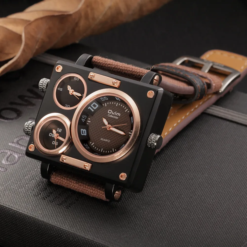 Multiple Time Zone Luxury Watch