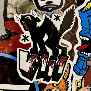 My cat H8s me Sailor Jerry Bootleg Sticker