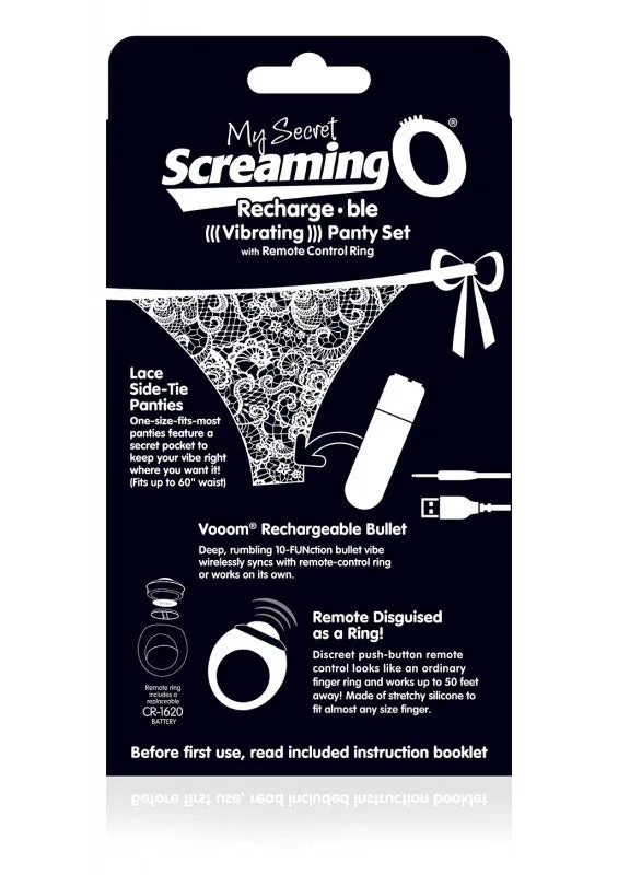 My Secret Charged Remote Control Panty Vibe -  Black