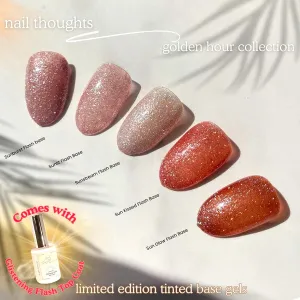 Nail Thoughts Flash Base   Top - Golden Hour Collection (6pc )
