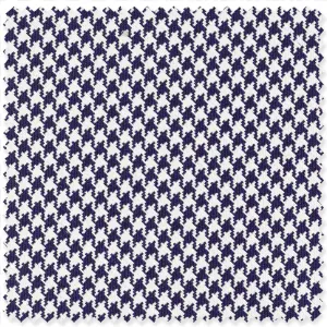 Navy Silk Houndstooth Jacquard