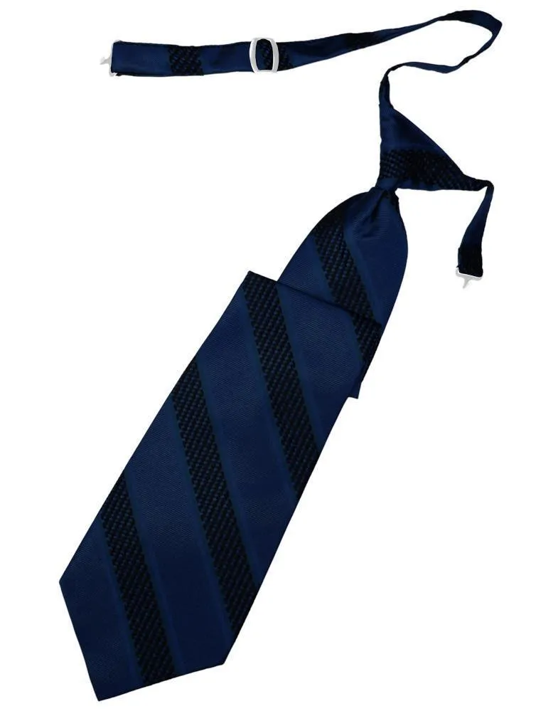 Navy Venetian Stripe Necktie