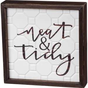Neat & Tidy Inset Box Sign