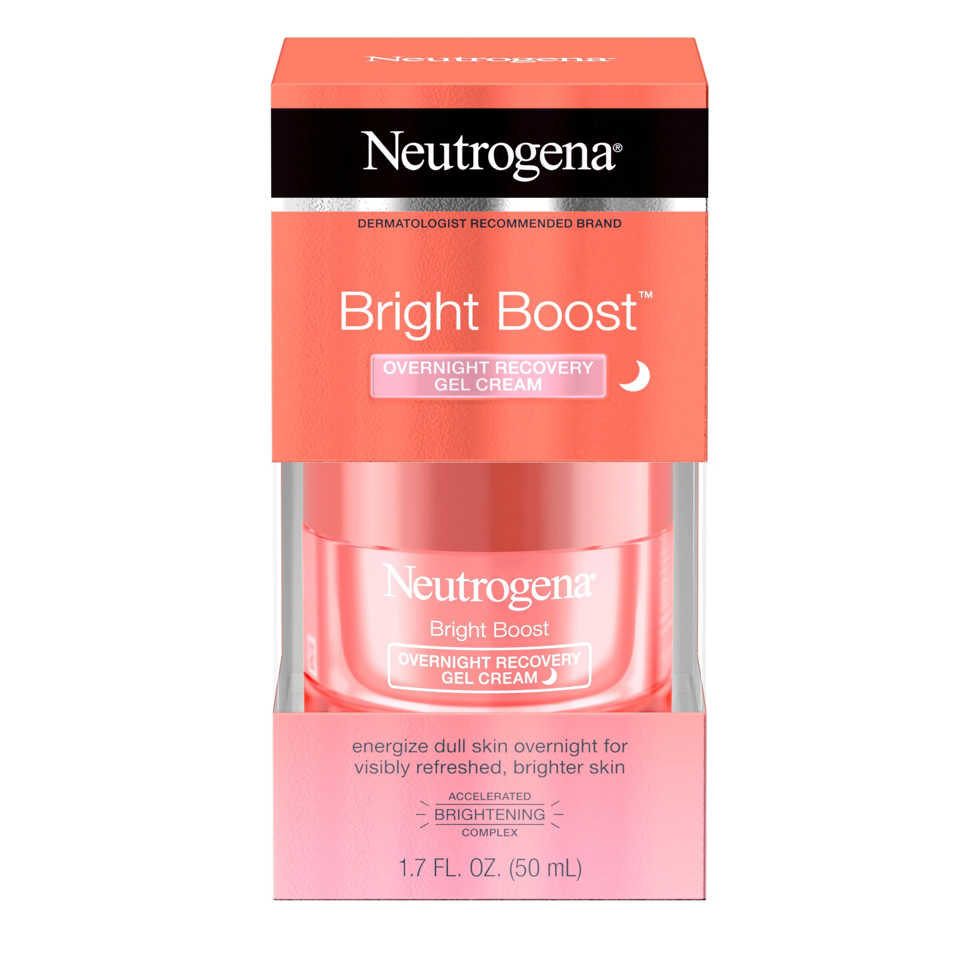 Neutrogena Bright Boost Brightening Night Gel Cream, 1.7 oz