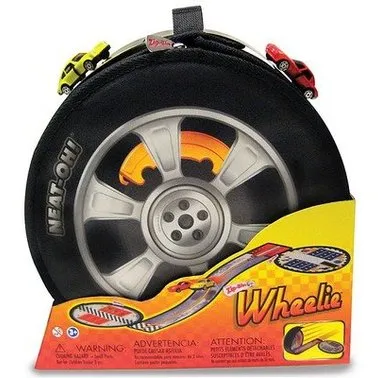 New Neat-Oh Zip-Bin Box Playset Ring Race Track! Unzip to create a race track, zip up to store your cars! Take it wherever you go! 2 cars included