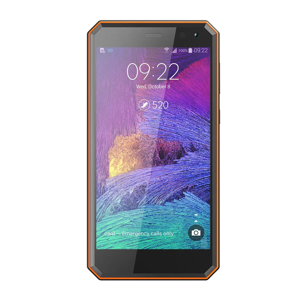 Nomu M6 smartphone 5.0"" 2GB 16GB MTK6737T Android 6.0 13.0MP 1280x720 3000mAh IP68 Waterproof Mobile Phone orange