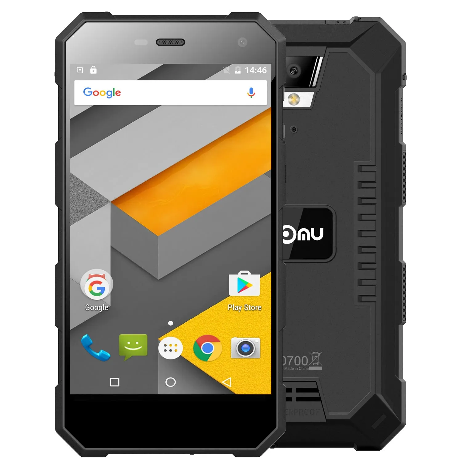 Nomu S10 Mobile Phone - IP68 Waterproof,Shockproof,Dust-Proof,2GB RAM,16GB ROM,5.0 inch,Quad-Core,Black,