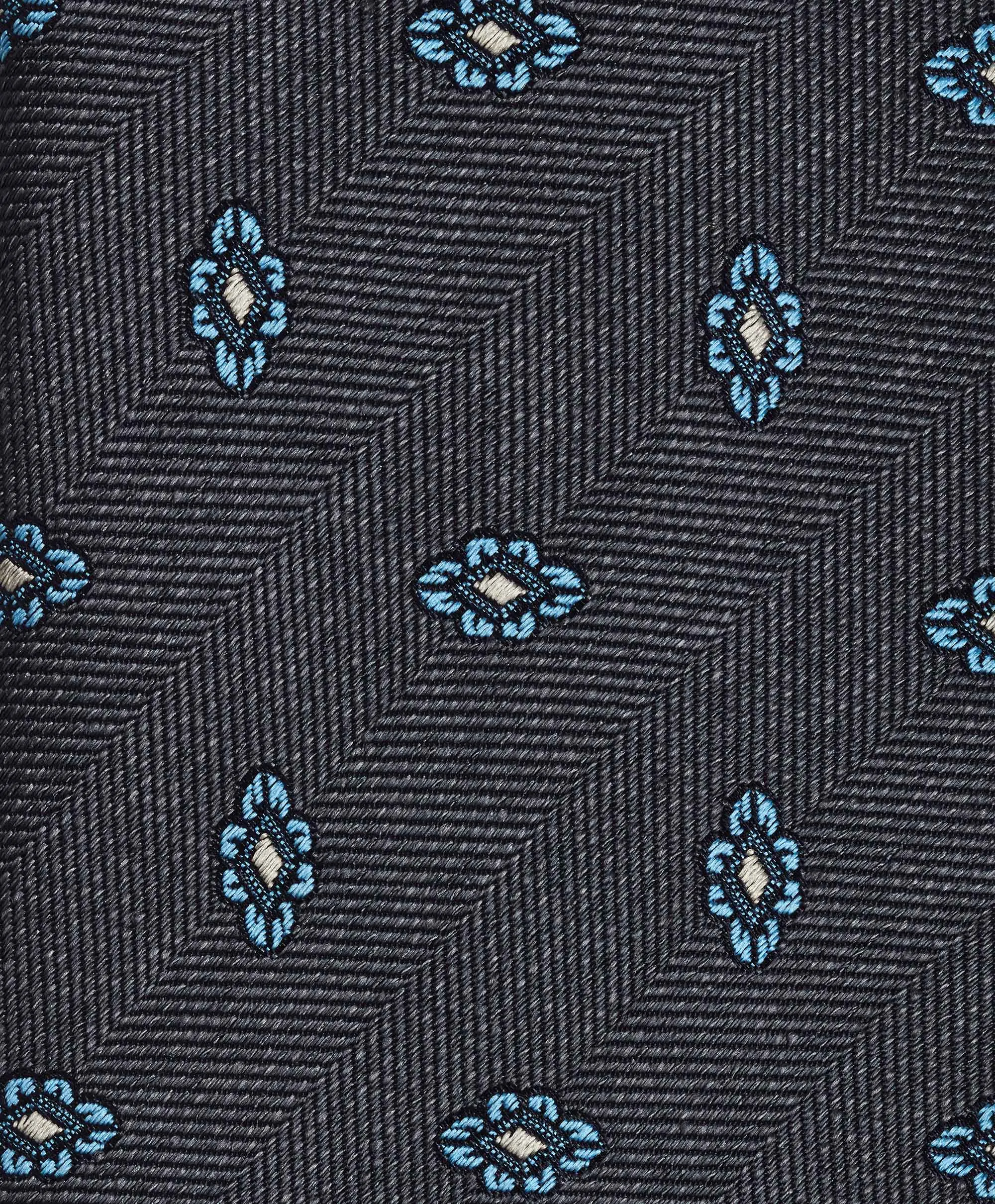 NTR09292010 | Charcoal Neat Jacquard Tie