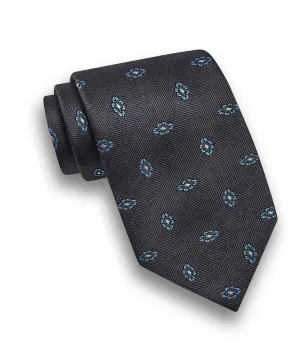 NTR09292010 | Charcoal Neat Jacquard Tie