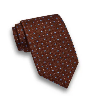 NTR09297212 | Chocolate Neat Jacquard Tie