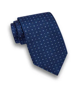 NTR09297412 | Navy Neat Jacquard Tie