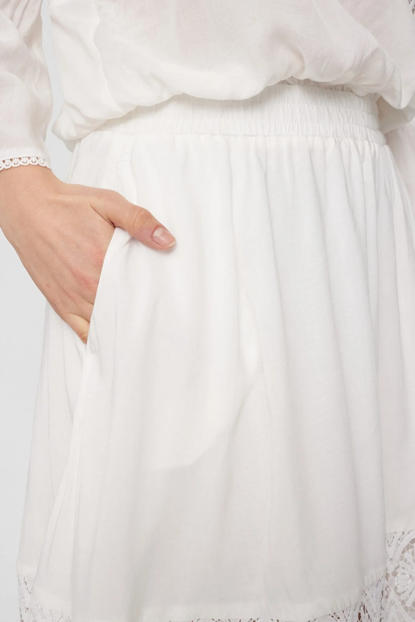 NUGAIA SKIRT - Bright White