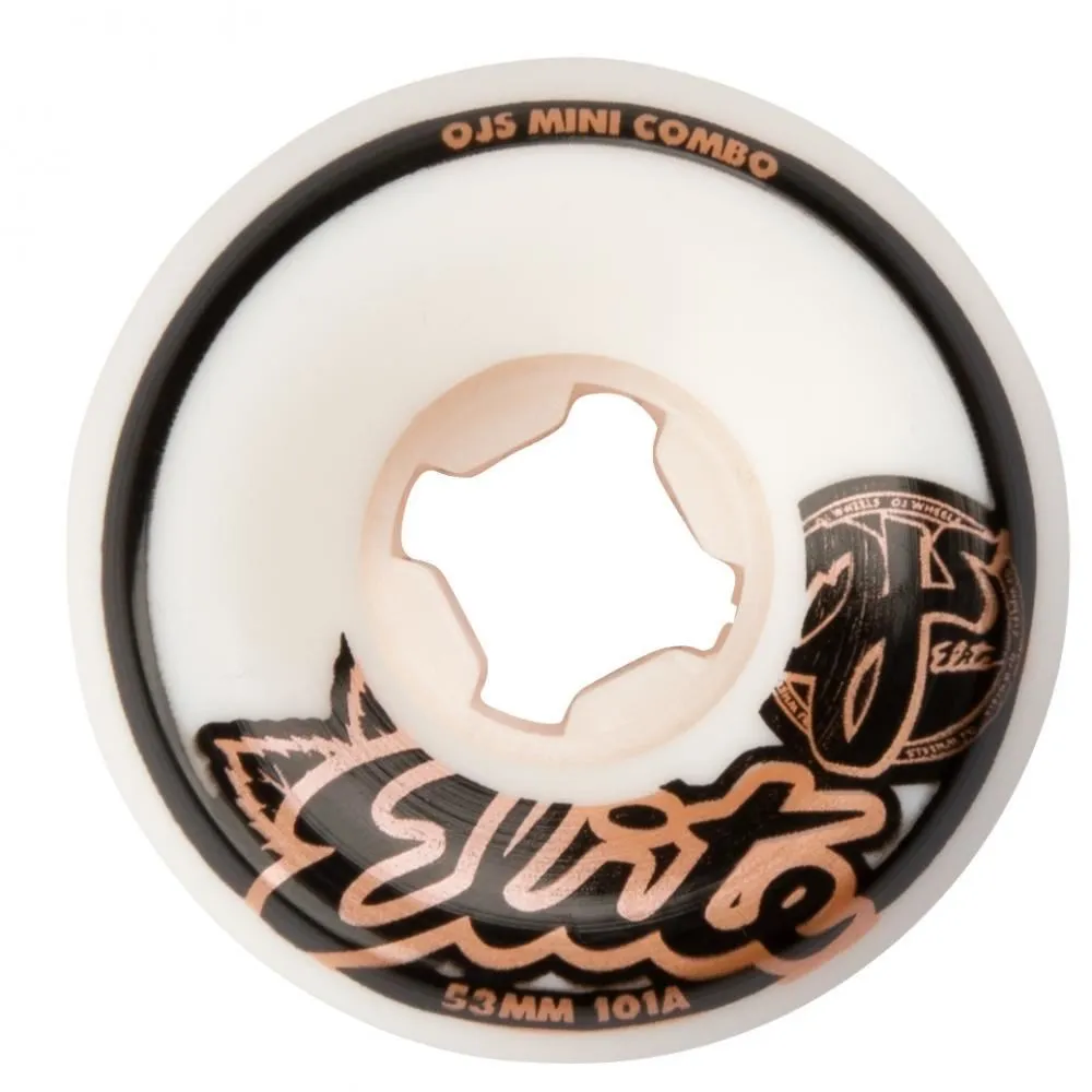 OJ Elite Skateboard Wheels Elite Mini Combo 101a - White