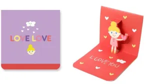 Okaytina Pop-Up Card - Love Love
