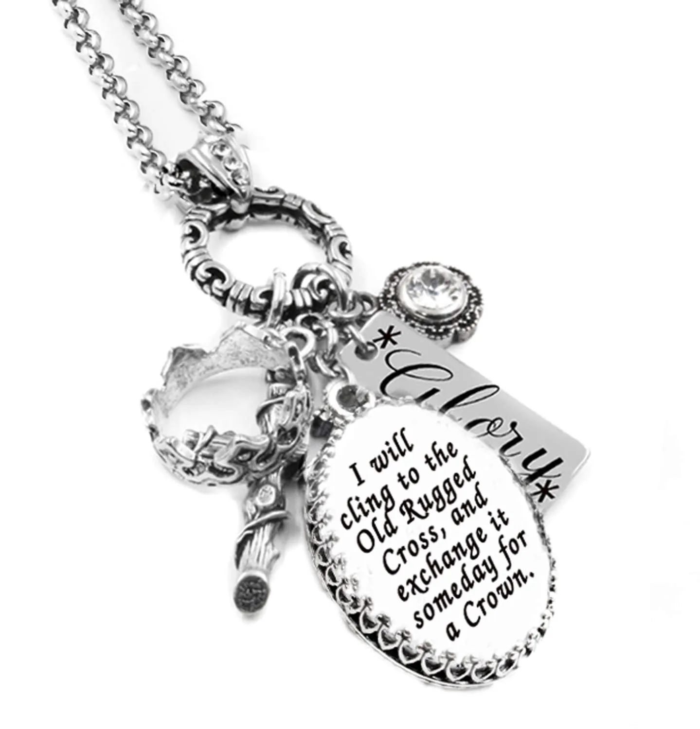 Old Rugged Cross Charm Necklace