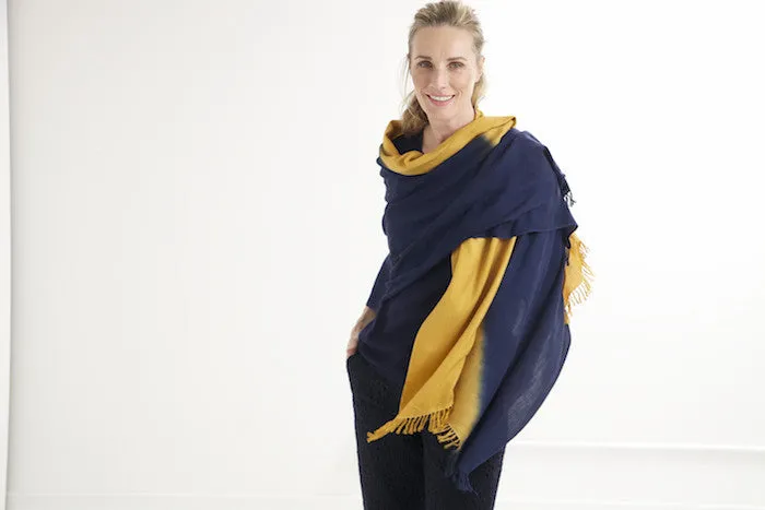 OMBRE TWO SHADED COLOR SCARF