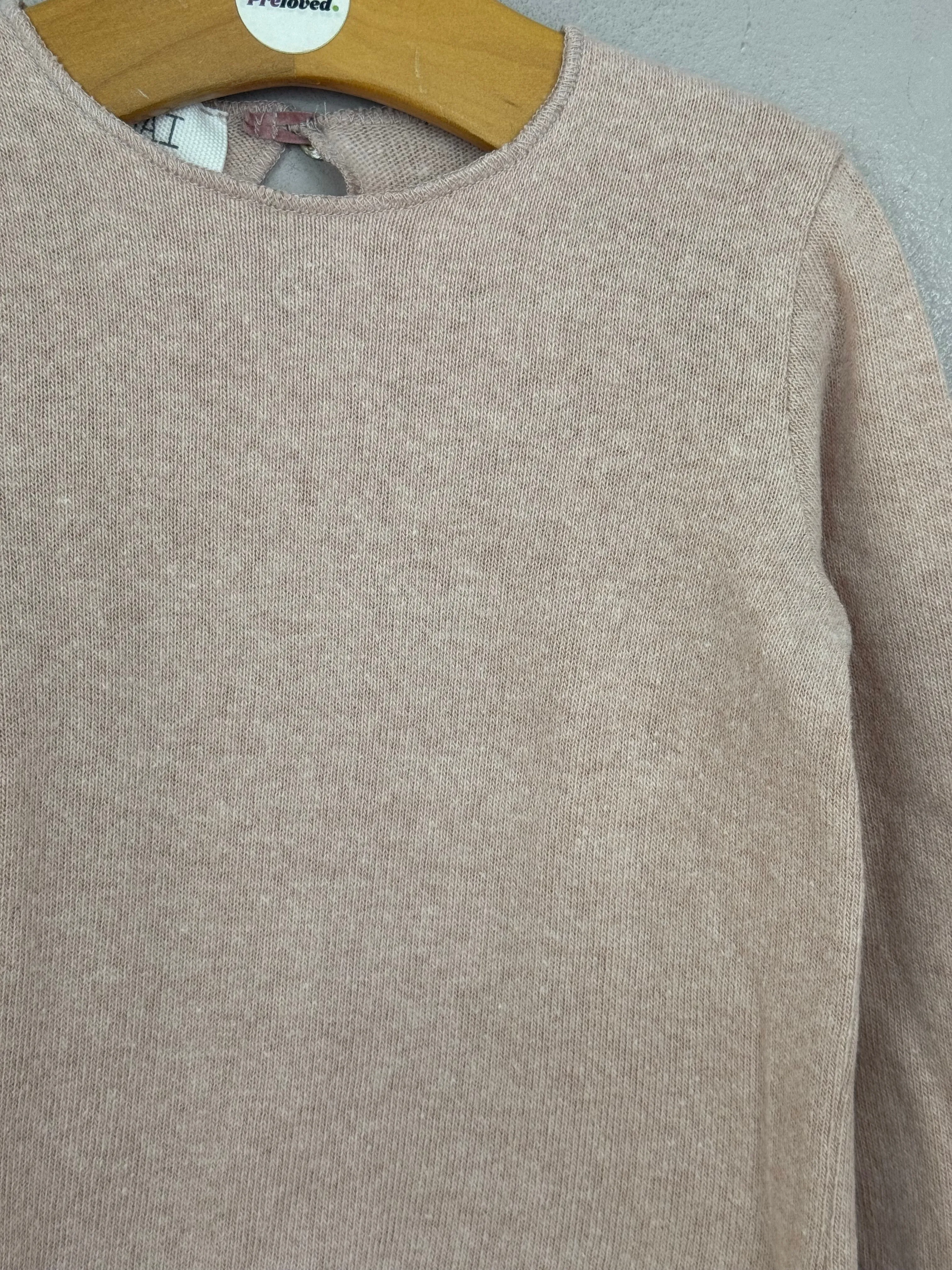 Opililai pale pink knit jumper 24m