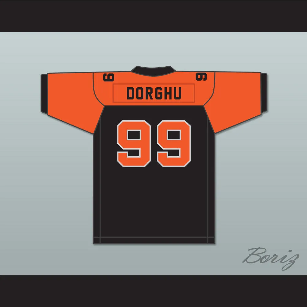 Orc Fogteeth Dorghu 99 Black/Orange Football Jersey