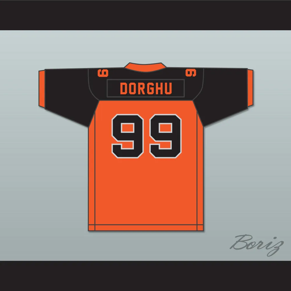 Orc Fogteeth Dorghu 99 Orange/Black Football Jersey