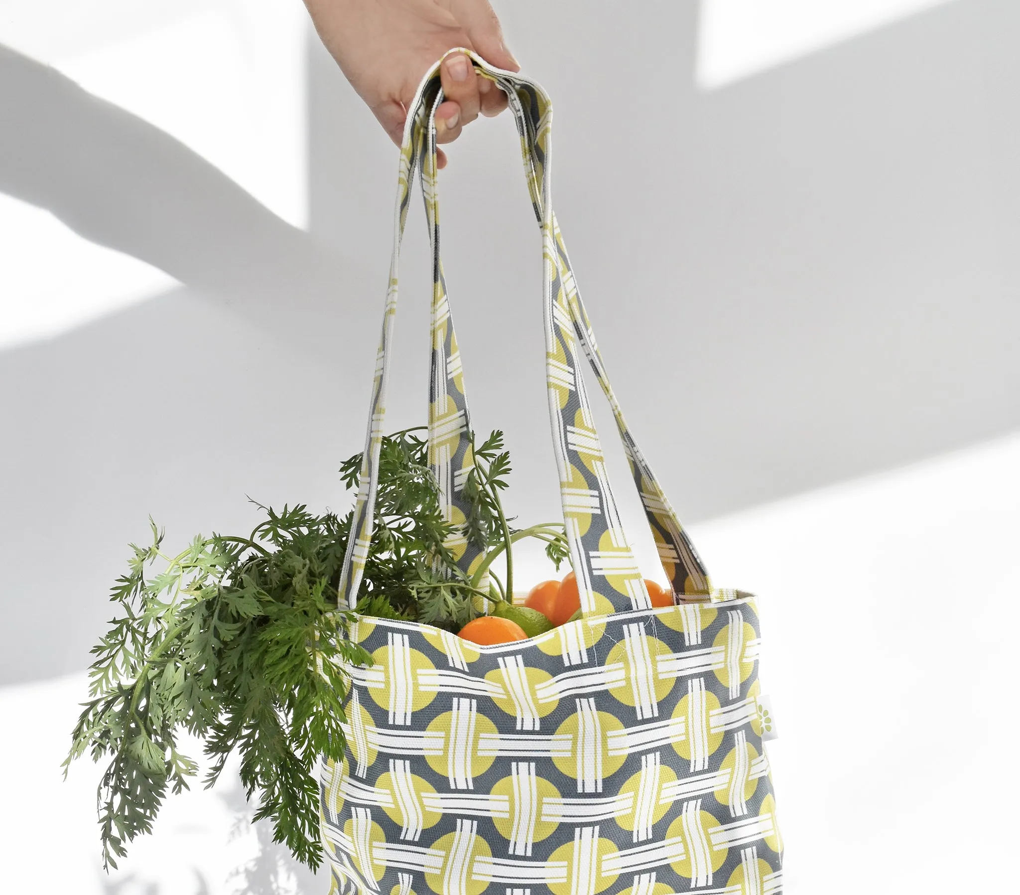 Orient Cotton Canvas Tote (15x15) – Moss Green