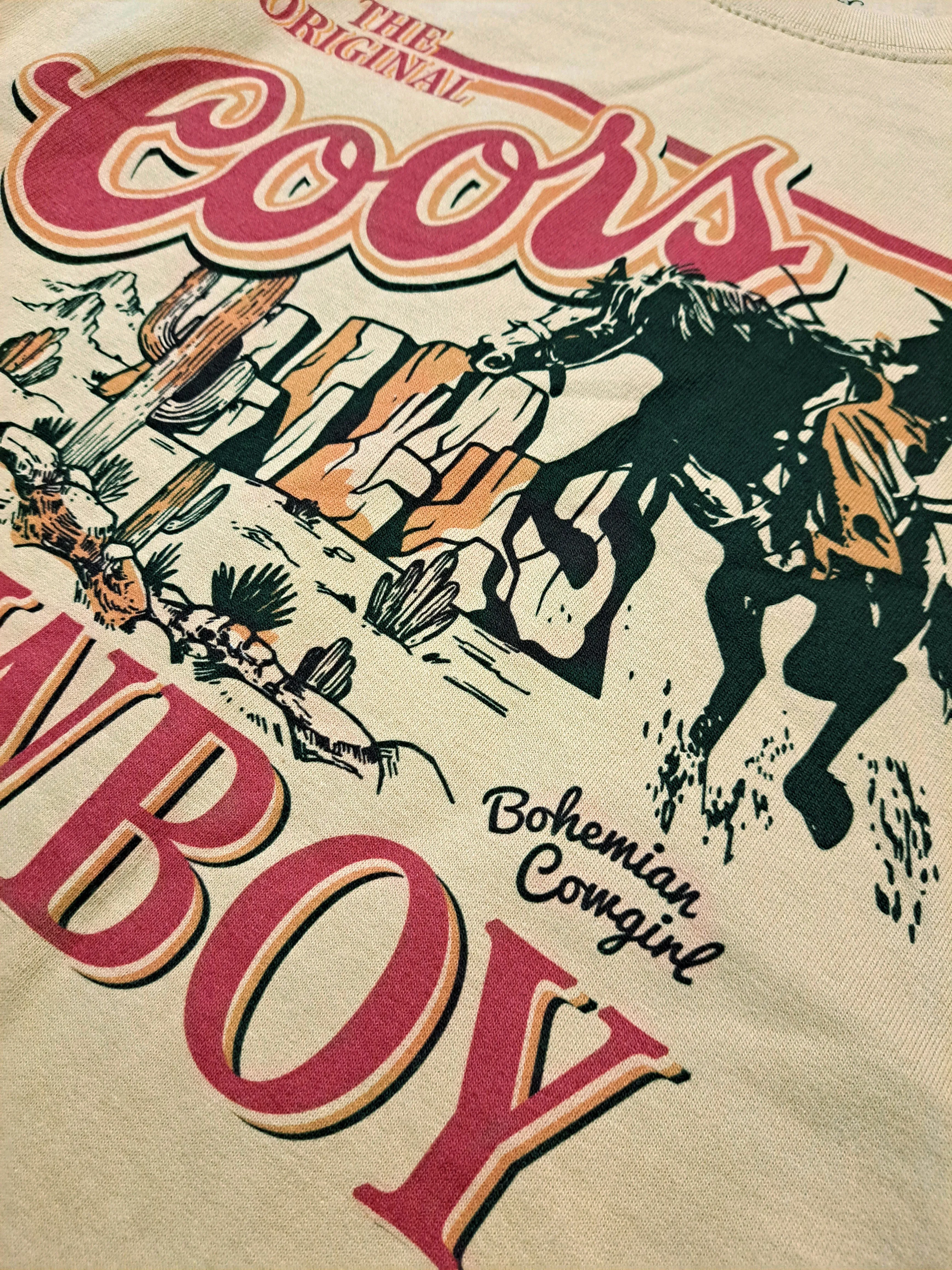 Original Coors Cowboy Tan Sweatshirt - WS
