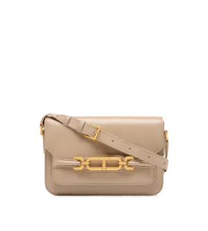 Palmellato-Effect Leather Whitney Medium Shoulder Bag
