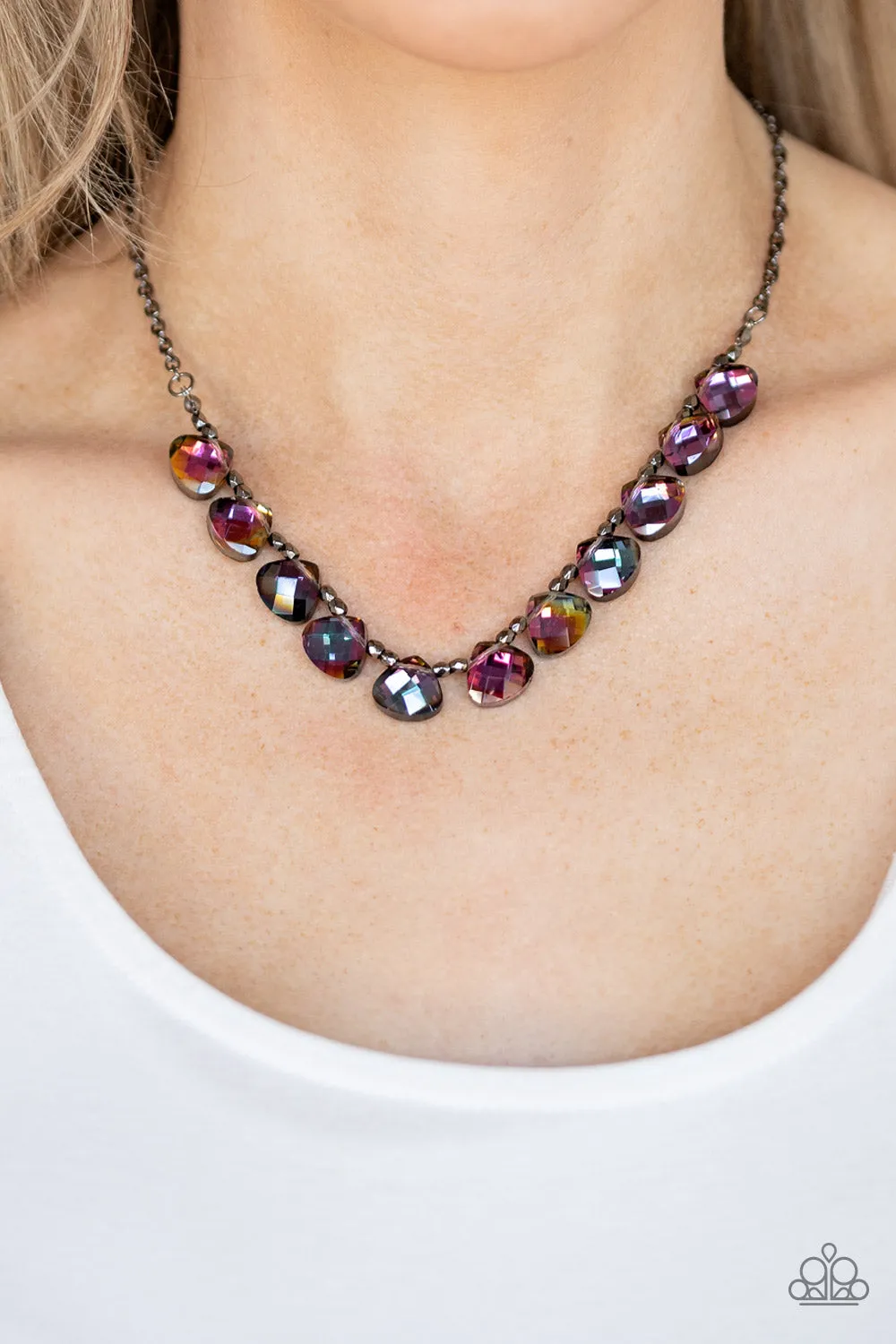 Paparazzi Catch A Fallen Star - Multi Necklace