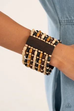 Paparazzi Cayman Carnival - Multi Wooden Bracelet