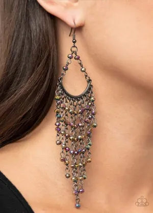 Paparazzi Metro Confetti - Multi Oil Spill Earrings